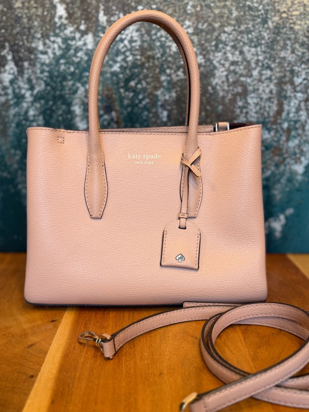 Kate Spade Classic 2010s Margaux Small Satchel Light Pink Leather (VGUC)